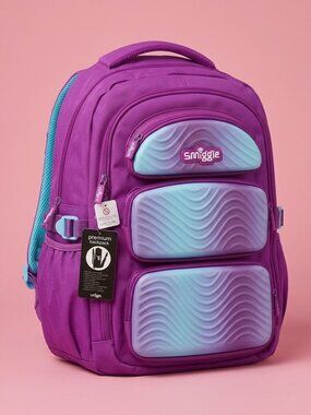 [FREE WITH PURCHASE] NWT Smiggle Purple Gradient Hardfront Backpack